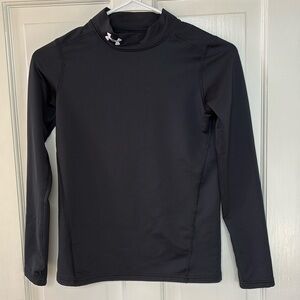 Under Armour Cold Gear Long Sleeve Black Too, Youth Large